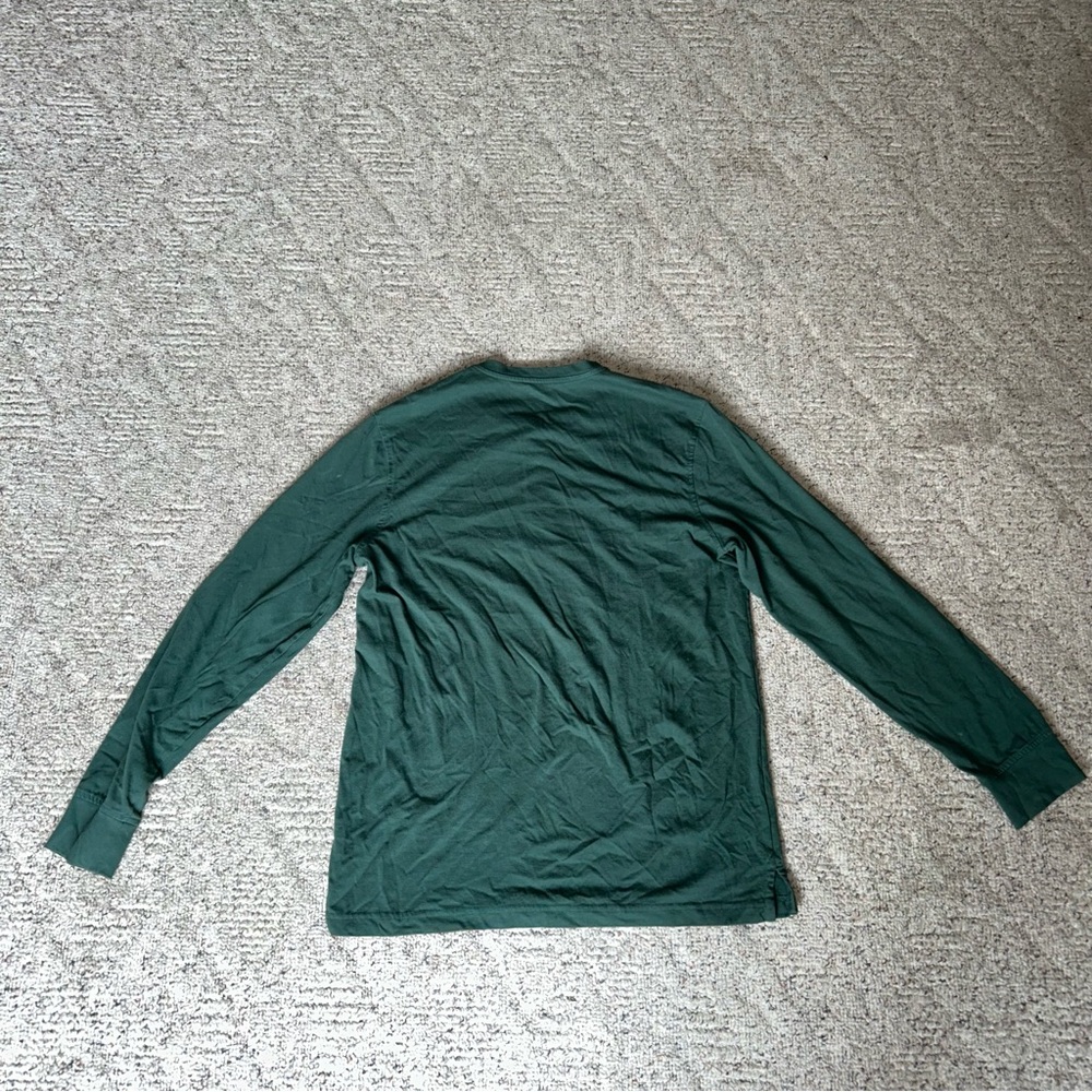 Croft & Barrow Forest Green Long Sleeve Henley - Picture 3 of 3